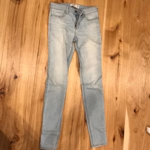 Light wash jeans